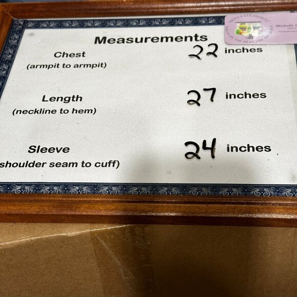 Coldwater Creek size PXL cream long sleeve embroidered trim split neck top - Picture 8 of 8